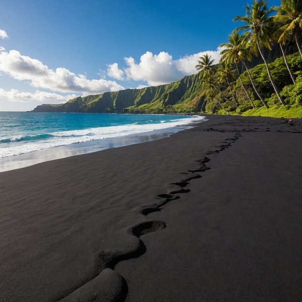 Quelles croisières offrent des excursions pour découvrir les plages de sable noir à Hawaï?